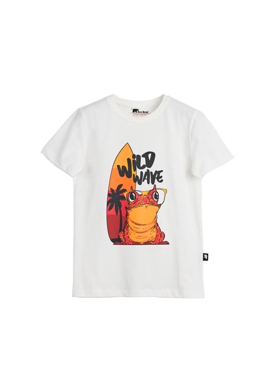Bad Bear Wave Çocuk Tişört 24.06.07.002-c04 Beyaz