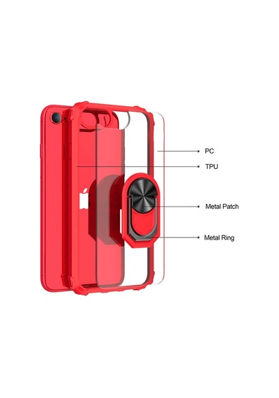 Apple Uyumlu iPhone 6 Kılıf Zore Mola Kapak Kırmızı