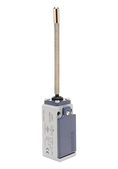 Emas L51K13SOM102 L51 Metal Gövde 7 mm Küt Metal Uç Metal Yay Kol Ani Hareketli 1NO+1NC Sınır Şalter