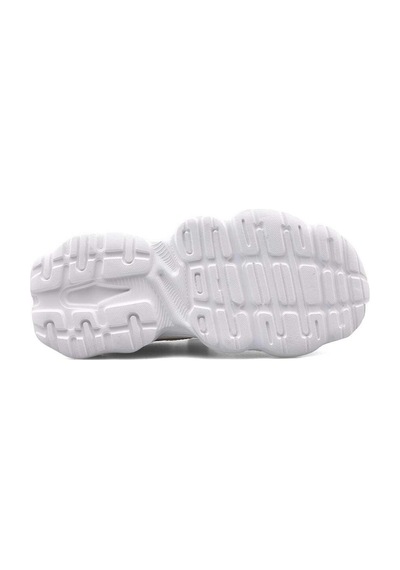 Çocuk Günlük Yumuşak Rahat Taban Cırt Bantlı Spor Ayakkabı Sneaker Ekru Pudra