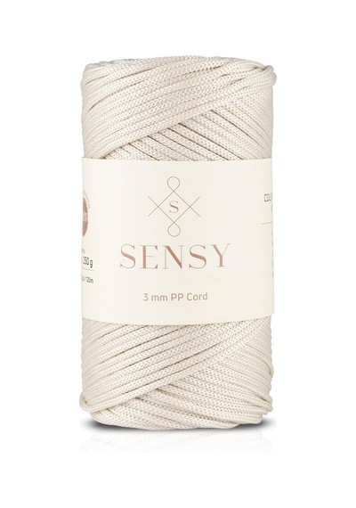 Ayrex 3 Mm - 250 Gr Polyester Makrome Ipi 120 M Polyester Makrome Ip Supla Ip Ve Çanta Ipliği Ekru Diğer