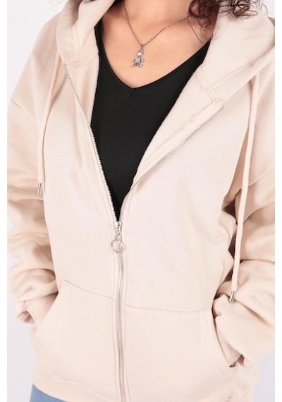 Busem W0008672 Kadın Sweatshirt Taş