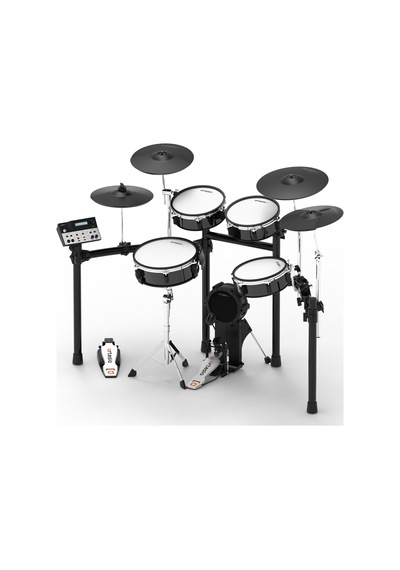 Artesia A250-bms Legacy Dijital Davul Seti Black Metallic Stripe Orta Seviye File Deri Mesh Padler, Hassas Tetikleme, Komple Set