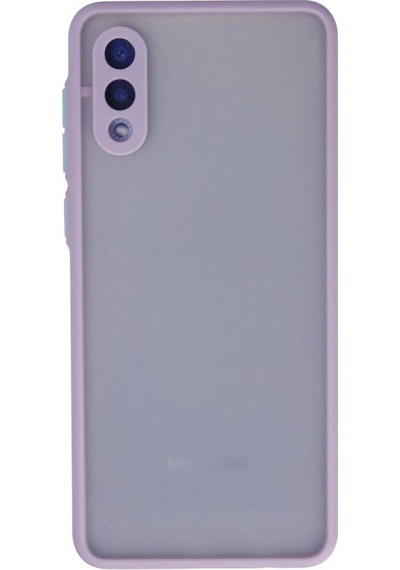 Samsung Galaxy A02 Kılıf Montreal Silikon Kapak - Mor Çok Renkli