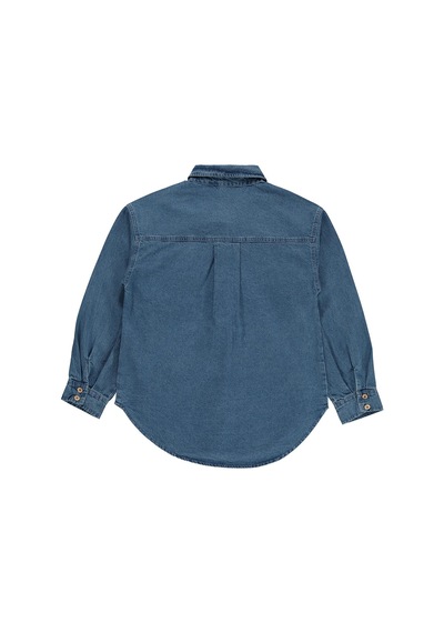 Civil Girls Denim 10-13 Yaş Gömlek - Mavi