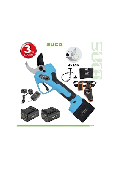 Suca Sc 8645 Led Göstergeli Akülü Budama Makası 45 Mm 25.2 V