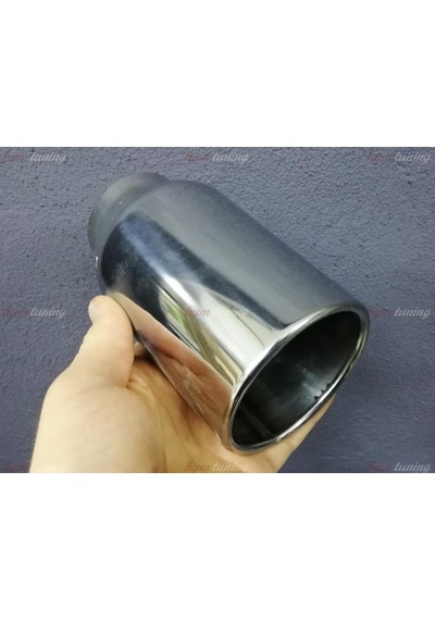 Tek Çıkışlı 90mm Egzoz Ucu Yuvarlak Düz