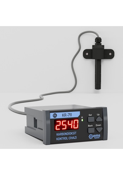 Ems Kontrol - Panel Tipi Karbondioksit Kontrol Cihazı 0-10.000 Ppm