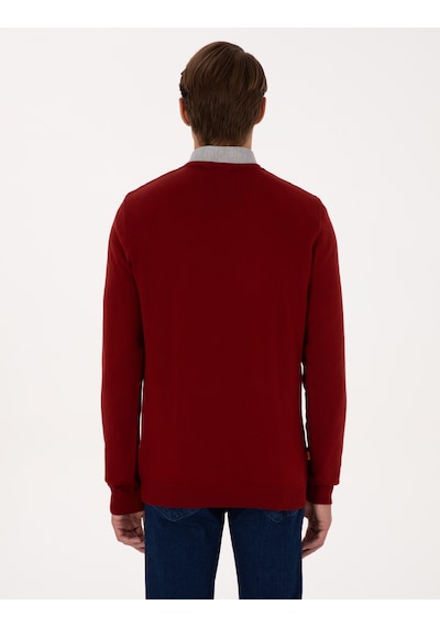 Pierre Cardin Erkek Kiremit Kazak /triko 50314190-vr031 Kiremit