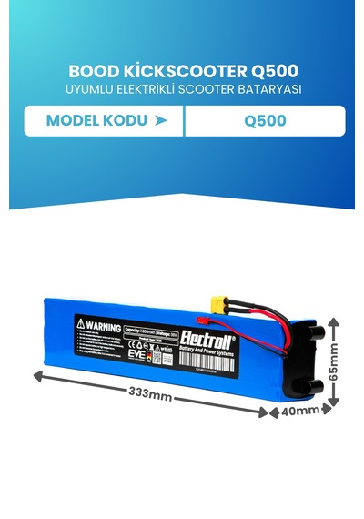 Bood Kickscooter Q500 Uyumlu Batarya 36v 7.800mah