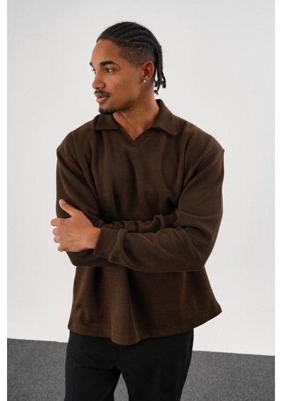 Redline Ease Oversize Sweatshirt Kahve