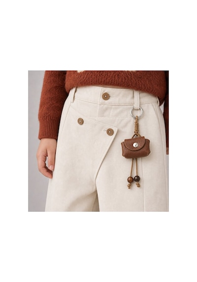 Ministok Browny Bear Kız Çocuk Çarm Detaylı Pantolon Kazak 2'li Takım Turuncu