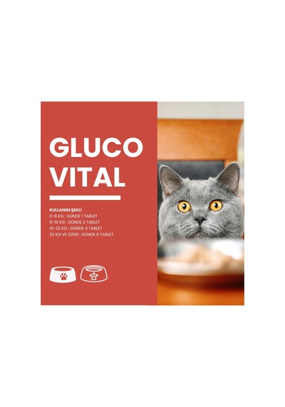 Glucovital 75 Tablet Kedi Ve Küçük Irk Köpekler Için Kas Ve Eklem Desteği