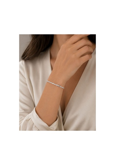 Baget Taş Detaylı Zarif Su Yolu Bileklik 15+3 Cm Zirkon Taşlı Silver Bileklik - 888467385 Zirkon Taşlı Silver Bileklik Baget Taş Detaylı Zarif Su Yolu Bileklik 15+3 Cm Zirkon Taşlı Silver Bileklik - 888467385 Zirkon Taşlı Silver Bileklik