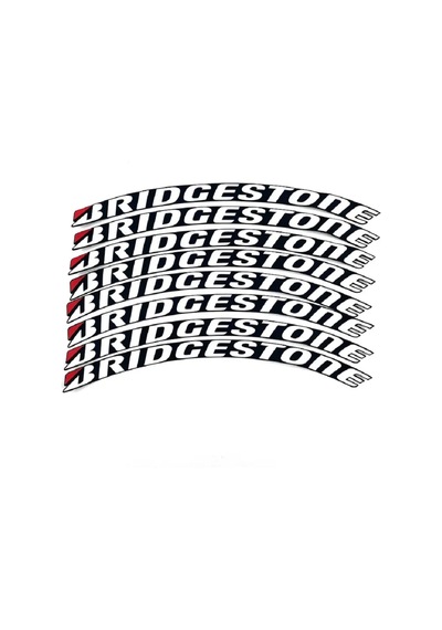 Lastik Yazısı / Araba Lastik Yazısı / Tire Text Bristone 8 Li Set + Yapıştırıcı