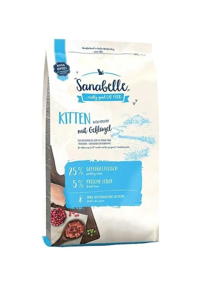 Sanabelle Kitten Tahılsız Kümes Hayvanlı Yavru Kedi Maması 2 KG