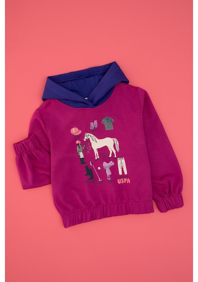 U.s. Polo Assn. Kız Çocuk Fuşya Sweatshirt 50317906-vr023 Fusya