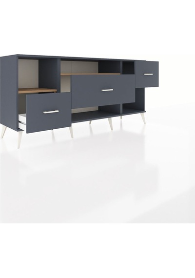 Hyperion Konsol 2 Raflı 3 Çekmeceli 176x44x83 Antrasit-çam/antrasit Çam/antrasit Hyperion Konsol 2 Raflı 3 Çekmeceli 176x44x83 Antrasit-çam/antrasit Çam/antrasit
