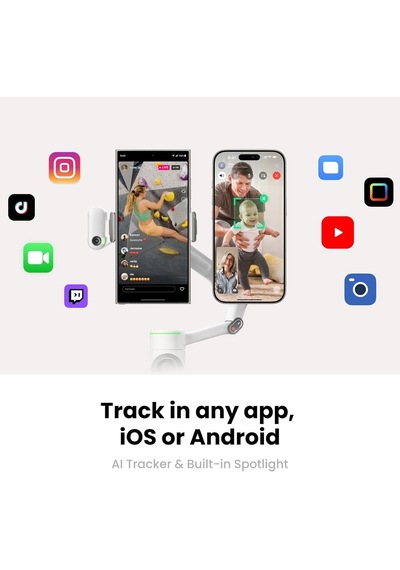 Flow 2 Pro Aı Tracker Paketi Beyaz - Apple Uyumlu Dockkit İle Sektörde İlk Aı Telefon Gimbal, Öncü 360º Pan İzleme, Serbe Genel Flow 2 Pro Aı Tracker Paketi Beyaz - Apple Uyumlu Dockkit İle Sektörde İlk Aı Telefon Gimbal, Öncü 360º Pan İzleme, Serbe Genel