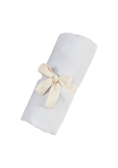 Tinylamb Lastikli Bebek Çarşafı 60x120 CM - 2 Adet Organik Beyaz - Gri Renk