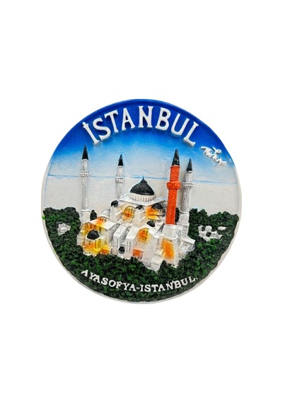 Ayasofya Kabartmalı Dekoratif Tabak Masa Ve Duvar Dekoru 15 Cm