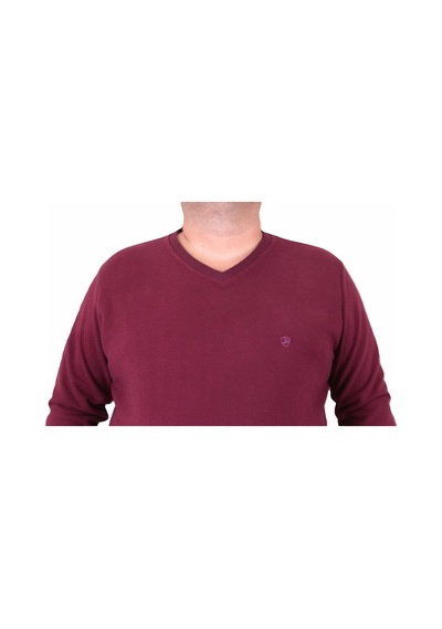 Moc Grande Mocgrande Büyük Beden Selanik V Yaka Classic Sweat 23201 Murdum-Murdum Moc Grande Mocgrande Büyük Beden Selanik V Yaka Classic Sweat 23201 Murdum-Murdum