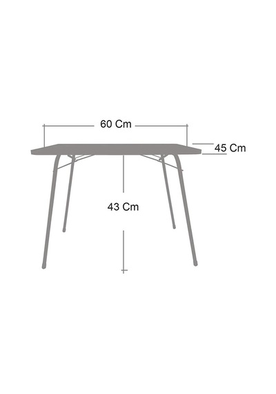 Katlanır Kamp Masası 45x60 Balkon Bahçe Masası Piknik Masası Beyaz