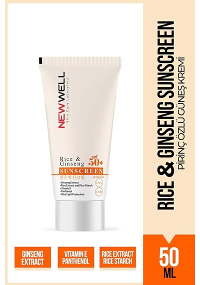 Newwel Rice &amp Ginseng Sunscreen 50spf Genel