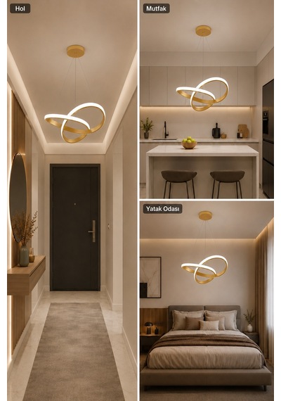 Bravo Led Sarkıt Avize Beyaz Işık Eskitme
