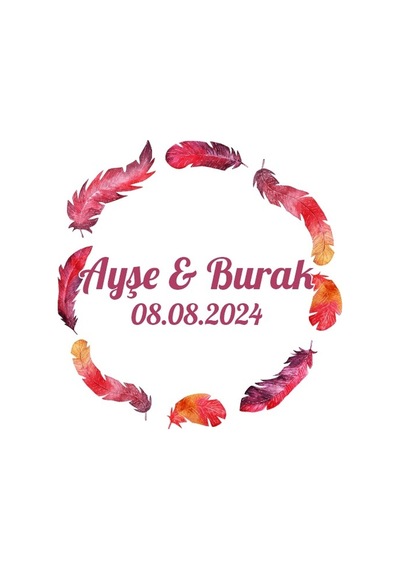 Noel Temalı Meyveli Yuvarlak Etiket Kına Nişan Düğün 3x3 Cm Özel Etiket / 50 Adet Sticker Beyaz