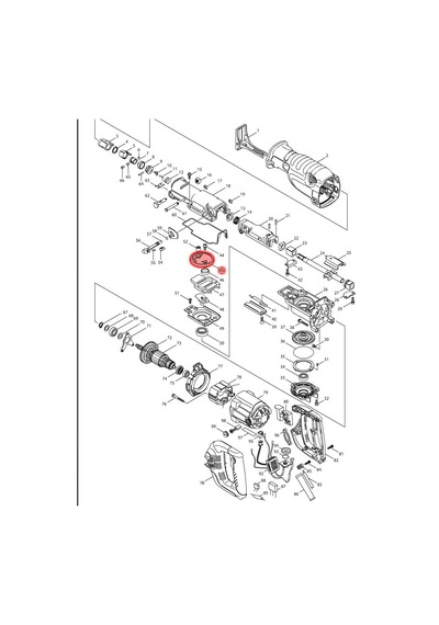 Makita JR3070CT Takım Krank Ürün Kodu 154545-1