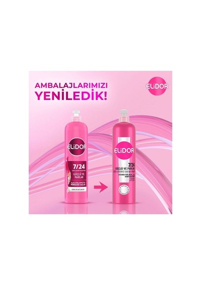 Elidor Saç Kremi 240ml 7/24 Güçlü Ve Parlak