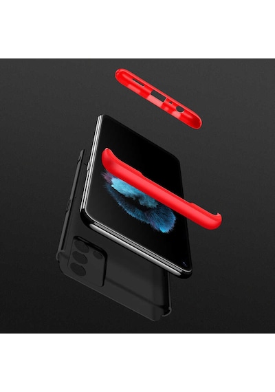 Oppo A74 4g Kılıf Zore Ays Kapak Siyah-Gri