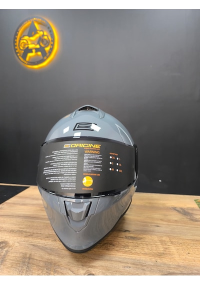 Origine Ece R22.06 Sertifikalı Racing Motosiklet Kaskı Beyaz - Gümüş