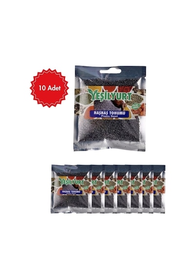 Yeşilyurt Yeşilyurt Haşhaş Tohumu 40 G X 10 Adet