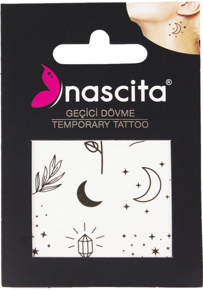 Nascita Rose & Star Gül Ve Yıldız Geçiçi Dövme