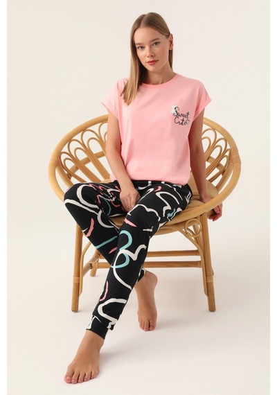 Rolypoly Roly Poly 3399 Cute Kadın Kısa Kol Pijama Takımı 001 Rolypoly Roly Poly 3399 Cute Kadın Kısa Kol Pijama Takımı 001