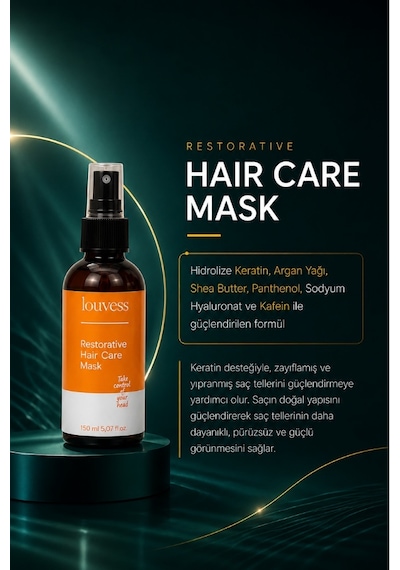 Louvess Biotin Panthenol ve Kolajen İçerikli Onarıcı Saç Bakım Maskesi 150 ML