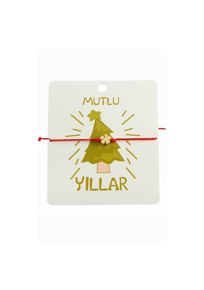 Yonca Yılbaşı Bilekliği Kırmızı