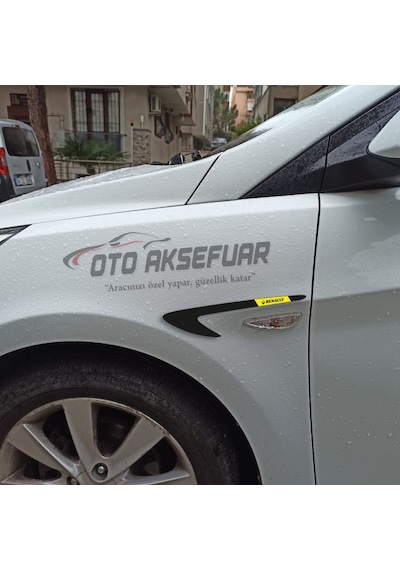 Renault Megane 2 Sedan Çamurluk Venti Sağ - Sol Parlak Siyah