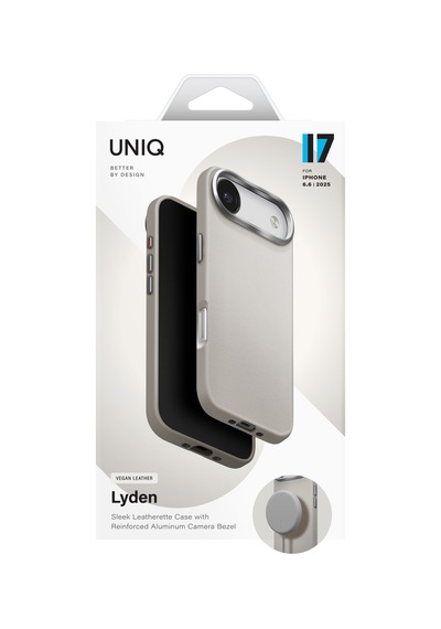 Apple Uyumlu iPhone 17 Air Kılıf Lyden Vegan Deri Kaplama İnovatif Görünüm Magsafe Premium Kapak