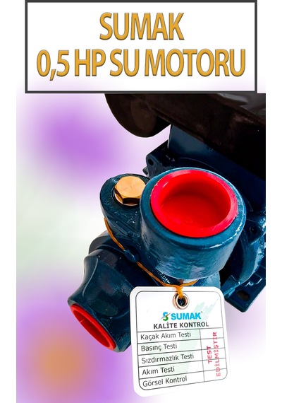 0,5 Hp Su Motoru 220 Volt 2,4 Amper