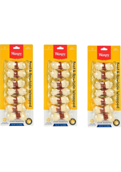 Wanpy Biftek Sargılı Köpek Ödülü 3 x 90 G
