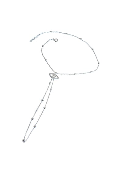 Göz Figürlü Top Zincirli Gümüş Şahmeran Bileklik Özel Tasarım - Rose Renk Gold