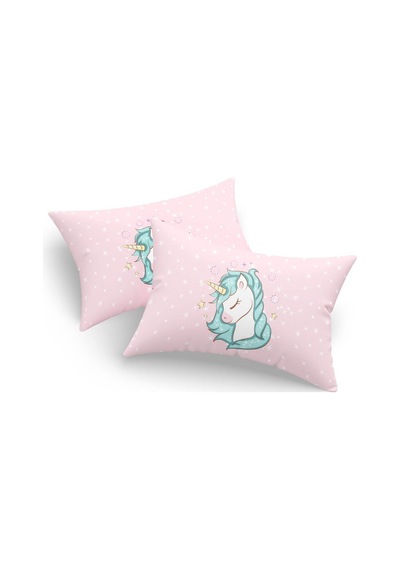 Eponj Home 2li Yastık Kılıfı Unicorn Dreams Pembe Pembe