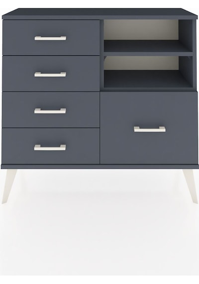 Arges Şifonyer 2 Raflı 5 Çekmeceli 88x30x80 Antrasit-antrasit Antrasit Arges Şifonyer 2 Raflı 5 Çekmeceli 88x30x80 Antrasit-antrasit Antrasit