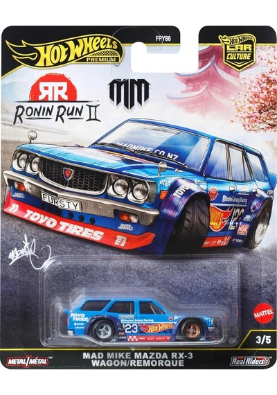 Hot Wheels Premium Ronin Run Iı - Mad Mike Mazda Rx-3 Wagon