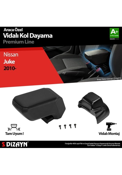 Nissan Juke Abs Vidalı Kol Dayama Kolçak Siyah 2010 Üzeri A+kalite