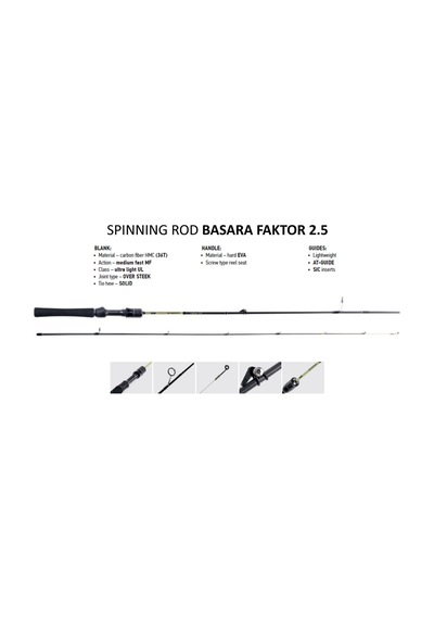 Lucky John Basara Faktor 2.5 36t 0.3-2,5gr 68g 2p