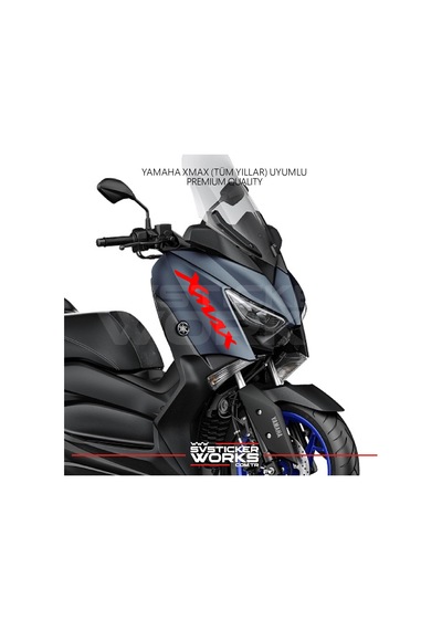 Yamaha Xmax Yazılı Sticker Yan Grenaj Yazı Çift Sticker
